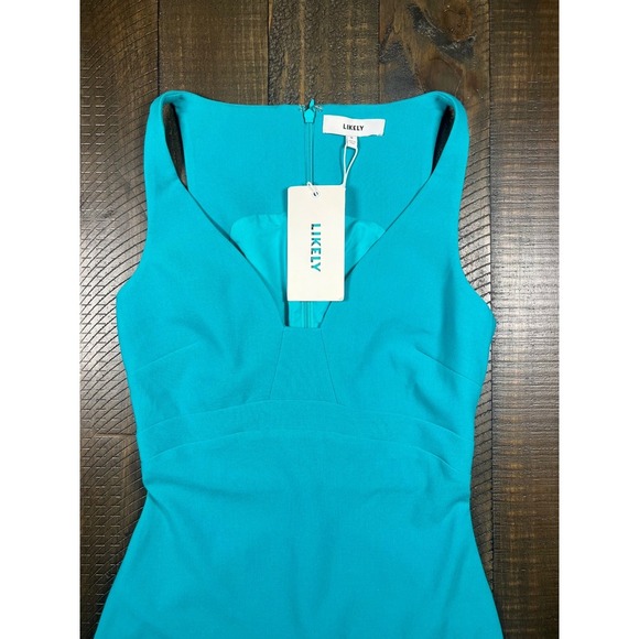 NWT Likely Decosta Dress, Turquoise, Size 0 - Picture 5 of 10